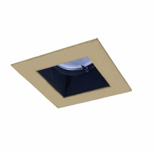 Spot de embutir para dicro móvil cuadrado color oro